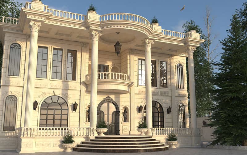 طراحی نمای کلاسیک (رومی)